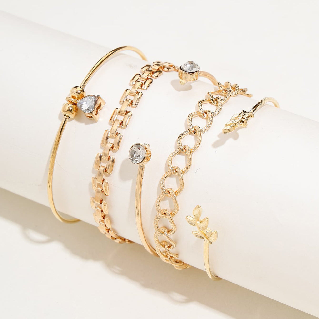 Ensemble de 5 bracelets de perles tendance pour femmes