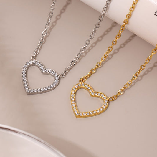 Bracelet cœur en acier inoxydable pour femme
